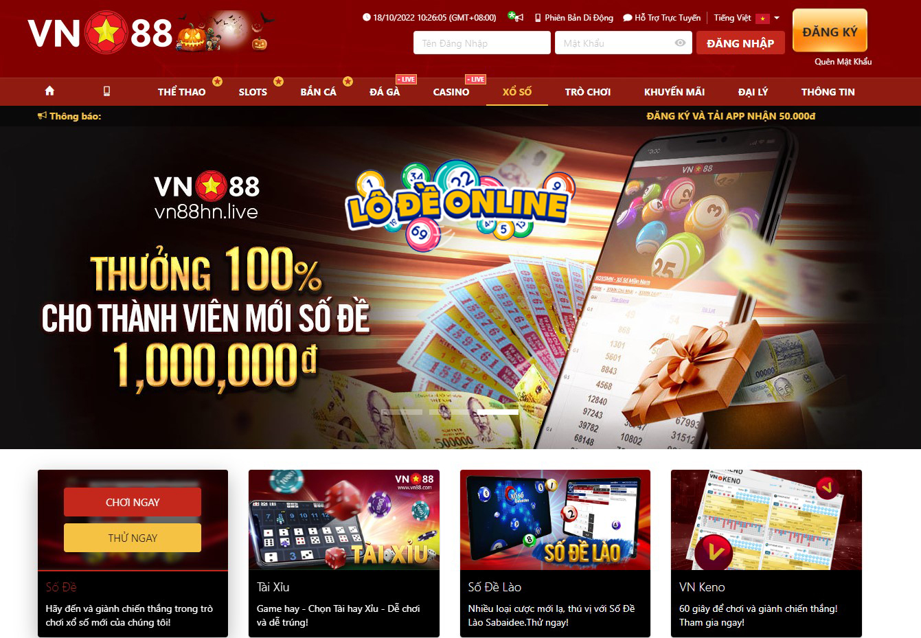 VN88 lô đề - Nhà cái cung cấp trò chơi lô đề uy tín hàng đầu Việt Nam